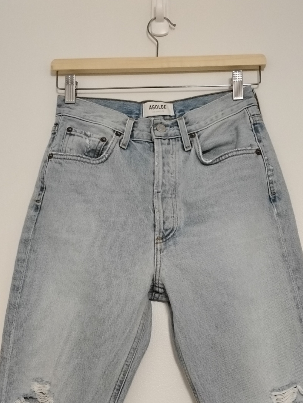 Agolde Riley High Rise Crop Jean W25 - Picture 5 of 10